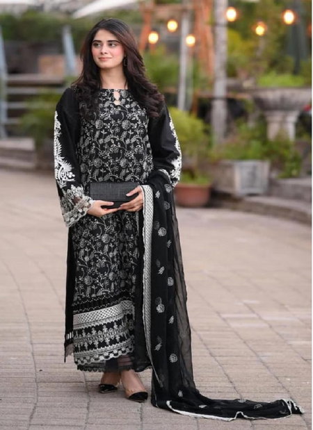Anamsa 477 Rayon Cotton Embroidery Pakistani Suit Wholesale Shop In Surat